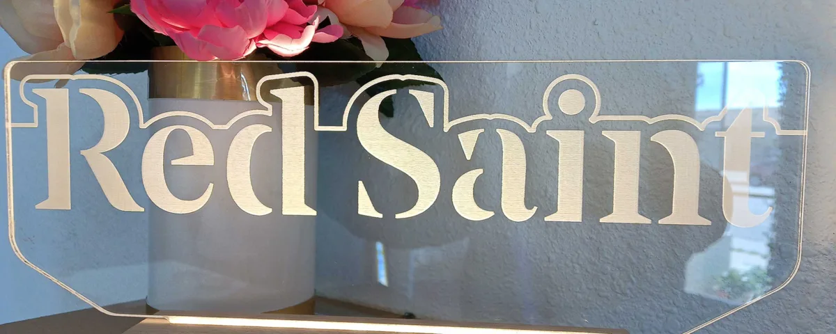 "Red Saint" Laser Engraving