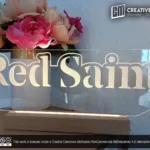 "Red Saint" Laser Engraving