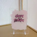 'Happy Birthday' Laser Cut
