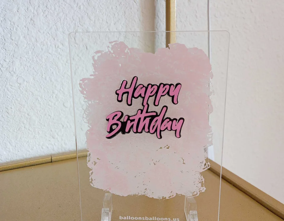 'Happy Birthday' Laser Cut