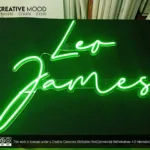 ‘Leo Jame’ Green LED Neon Sign