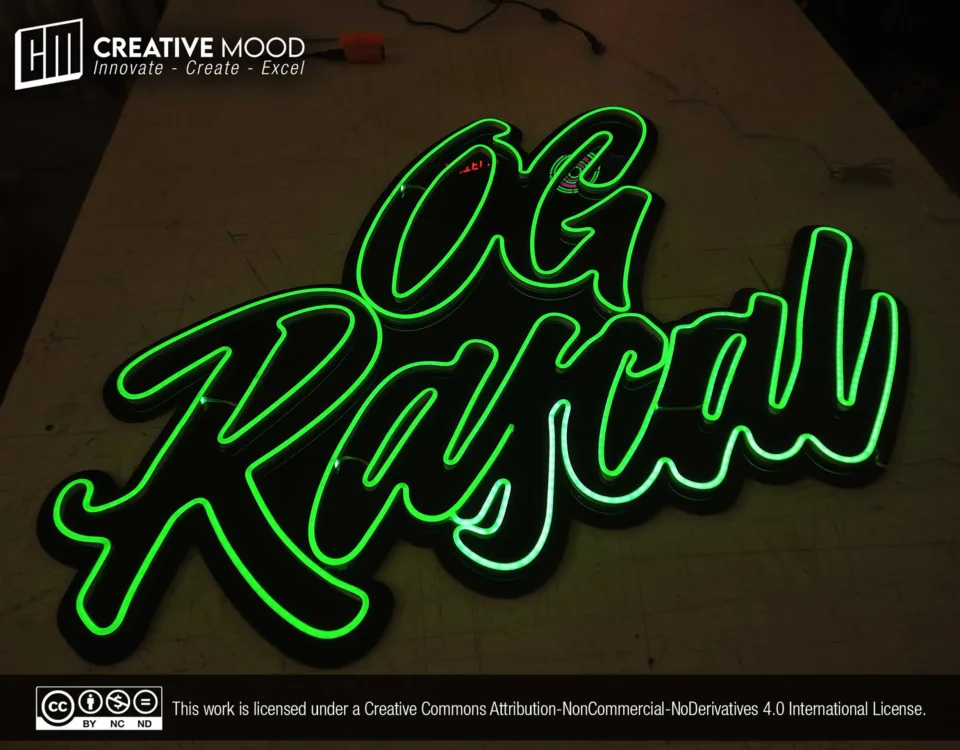 ‘OG Rascal’ Green LED Neon Sign