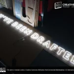 ‘YOU'VE BEEN DRAFTED’ Cool White LED Neon Sign