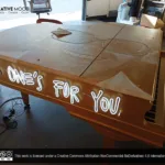 ‘MY GIFT IS MY SONG, AND THIS ONE'S FOR YOU’ Cool White LED Neon Sign Laid