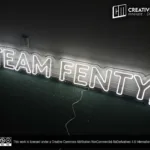 ‘TEAM FENTY’ Cool White LED Neon Sign