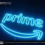 Amazon Prime logo Light Blue LED Neon Sign