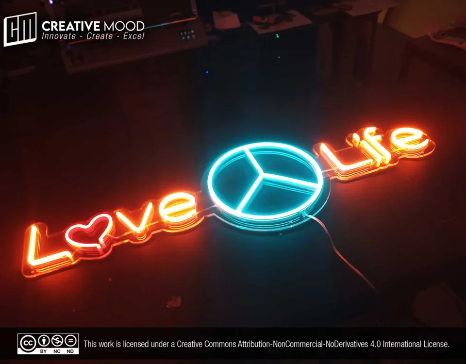 ‘Love Life’ LED Neon Sign