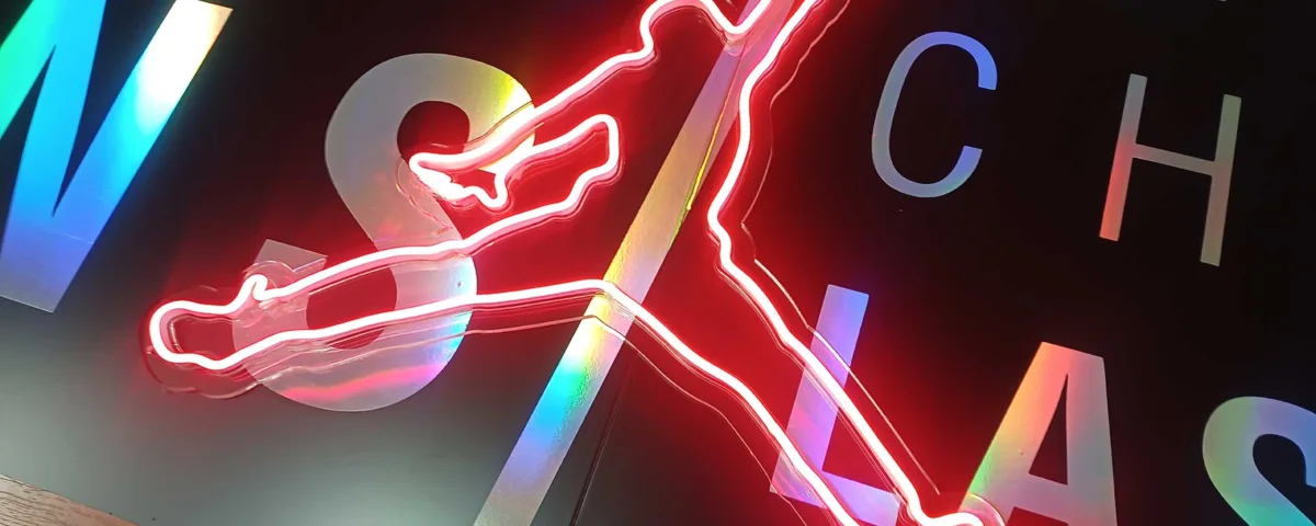Jordan logo Red LED Neon Sign