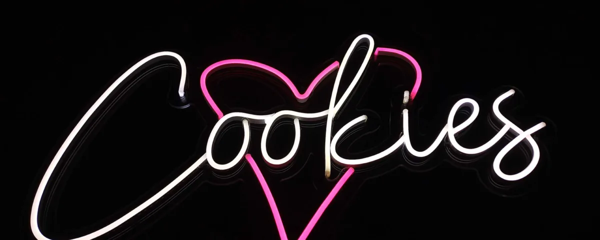 ‘Cookies’ Cool White LED Neon Sign