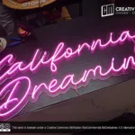 ‘California Dreamin’ Pink LED Neon Sign