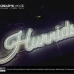 ‘Hunnids’ Cool White LED Neon Sign