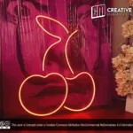 Cherry-Shaped Red LED Neon Sign