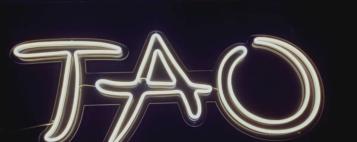 ‘TAO’ Cool White LED Neon Sign