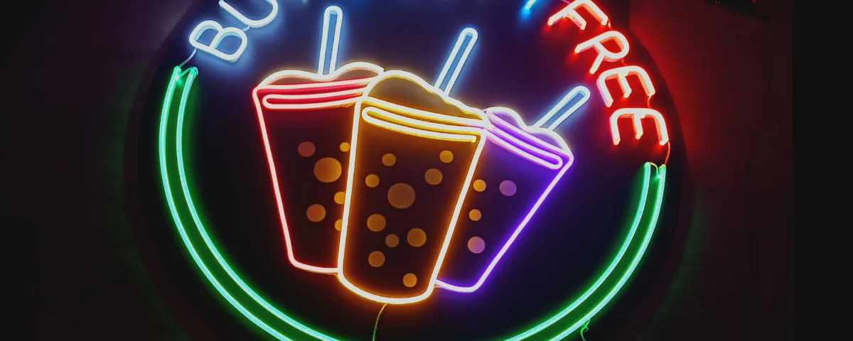 ‘BUY 2 GET 1 FREE’ LED Neon Sign