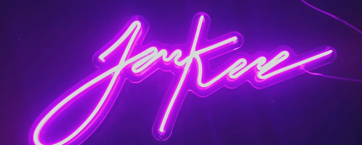 ‘Jan Kere’ Pink LED Neon Sign