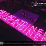 ‘MEGA CAT DINER’ Pink LED Neon Sign