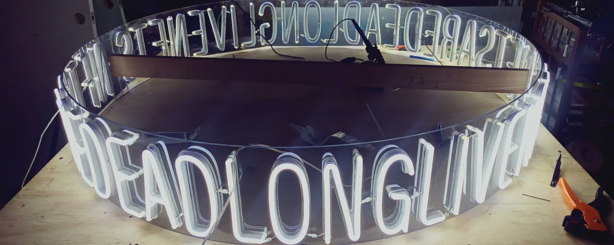 360° Cool White LED Neon Sign