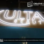 ‘ULTA beauty’ Cool White LED Neon Sign