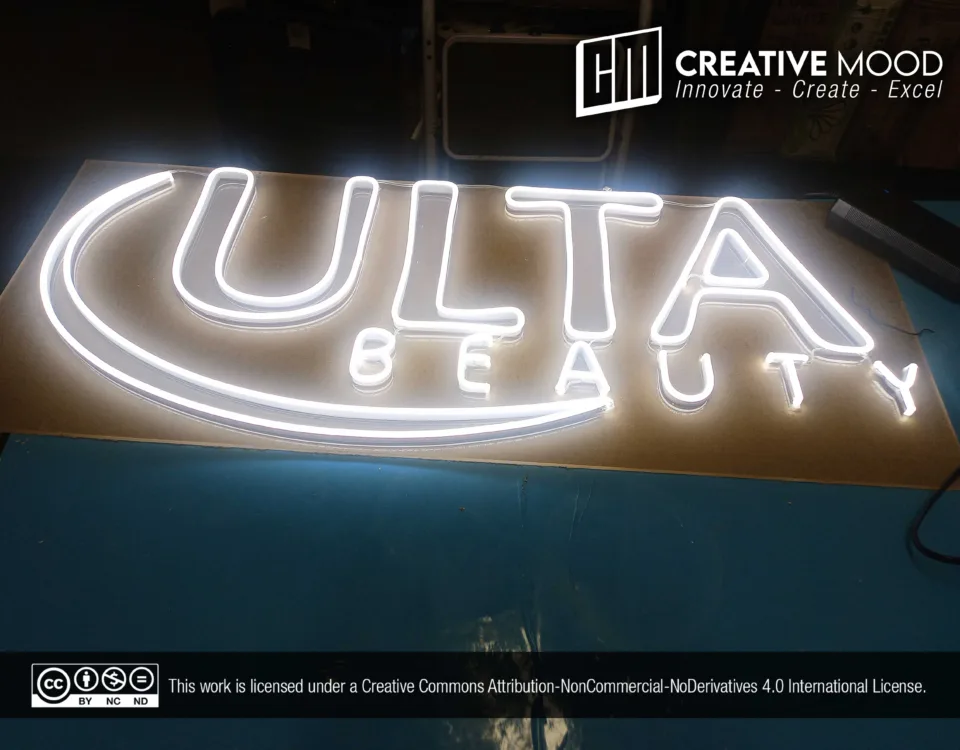 ‘ULTA beauty’ Cool White LED Neon Sign