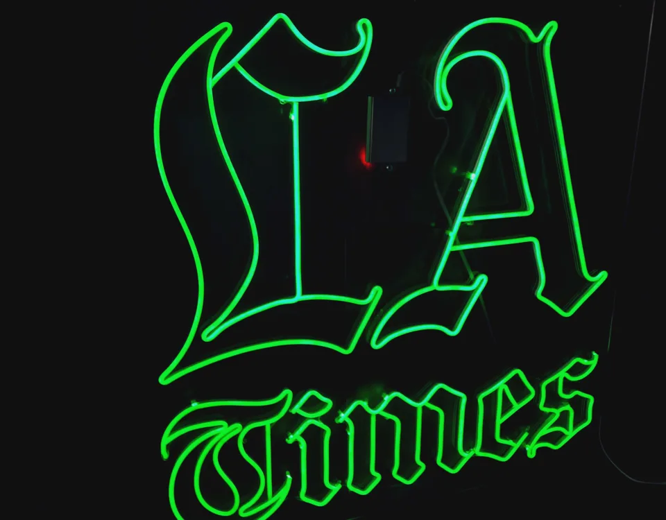 ‘LA Time’ Green LED Neon Sign