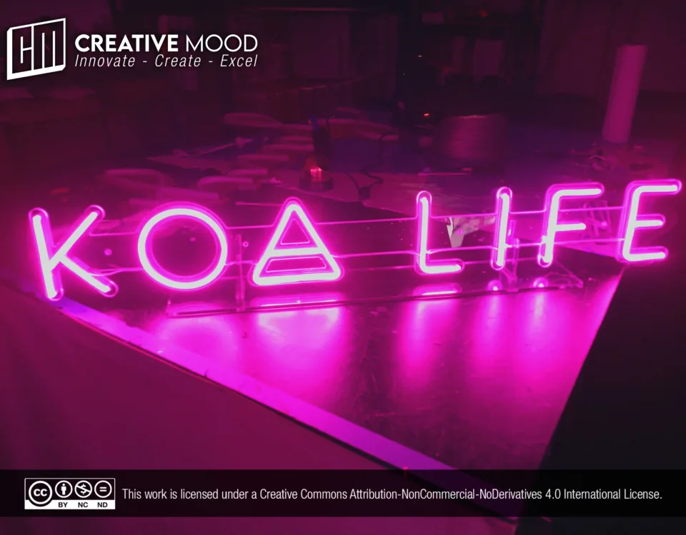 ‘KOA LIFE’ Pink LED Neon Sign