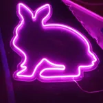 Bunny Pink LED Neon Sign