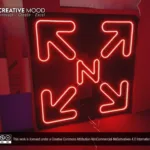 ‘N’ Red LED Neon Sign