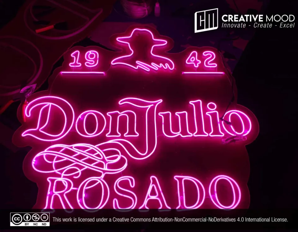 ‘Don Julio ROSADO’ Pink LED Neon Sign